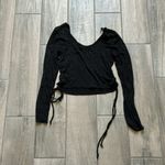 Popular Basics  black long sleeve top Photo 2