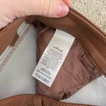 Wilfred  Aritzia Melina vegan leather straight leg pants Epicurean Brown Photo 3