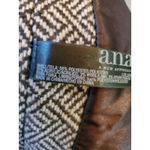 a.n.a  New Approach Cape Jacket Dark Brown Multicolor Coat Button Up Womens Sz M Photo 7