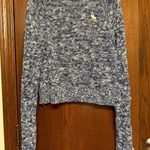 Abercrombie & Fitch Blue and white knit Abercrombie sweater Photo 0