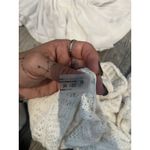 SheIn Womens Medium White Crop Top Bathing Suit Cover Up Top Long Sleeve Photo 6