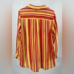 K Jordan long sleeve colorful rayon button down shirt. Size XL Photo 2