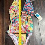Johnny Was One piece halter top bathing suit swimsuit pool Beach Resort BoHo coastal Photo 1