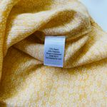 LC Lauren Conrad Yellow & White Floral Print Ruffle Button Top Photo 8