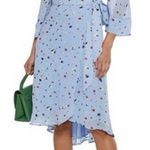 Ganni Dainty Georgette Vneck Wrap Dress Photo 0