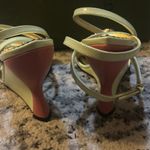 Gucci  95mm Regent Leather Wedge Sandal size 38.5 Photo 6