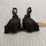 Third Love Black & Nude 32C 1/2 Lace Contour Plunge Bra Missing Pads Size undefined Photo 10
