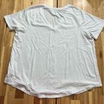 Terra & Sky  White V-Neck Short Sleeve Tee Size 14W Photo 3
