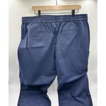 Talbots Pull-on Drawstring Chambray Comfort Pants Size XL Navy Blue Cotton Photo 1