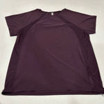 Athleta  Momentum Short Sleeve Top Size Small Plum Purple Performance Tee Photo 0
