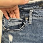 Silver Jeans Women’s Denim Blue BoyfriyFit Distressed Chewed Frayed Hem Size 30 Photo 5