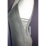 Gypsy 05 NWT Sand Gray Deep V Bamboo Side Strap Detail Maxi Dress XS $187 Photo 5