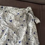 American Eagle  OUTFITTERS Flower Design Wrap Around Skirt Size Medium Photo 2