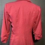 Elegant Burgundy Blazer with Gold Button Red Size M Photo 2