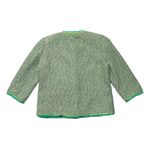 J.Crew NWT Cropped Lady Jacket in Seaweed Tweed Neon Piping 12 Photo 6