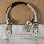 New B Makowsky Gold Silver Detail Tan Leather Handbag/Purse Duster Bag 13”x17” Photo 1