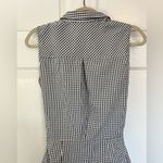 ZARA Pleated Sleeveless Black and White  Trafaluc Button Up Dress Size M Photo 7