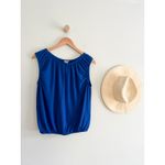 Madewell | NWT Bubble Tee in Brilliant Sapphire Blue | Sz M Photo 2