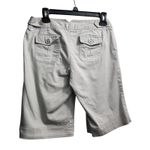 The Limited  Khaki Bermuda Shorts Sailor‎ Button Detail Womens Size 8 Photo 2