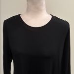 Loft New With Tags  Petite Outlet Black Jersey Knit Swing Dress Sz MP Photo 1