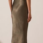 Shona joy Sophia Bias Cowl Neck Midi Dress in Graphite Photo 1