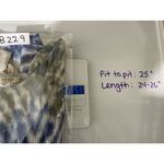 Angela Women Slouchy Top Blue Gray Tie Dye‎ Drop Shoulder Modal Made In Italy S Photo 5