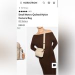 MZ Wallace NWOT Nordstrom MZ WallaceSmall Metro Quilted Nylon Camera Bag In Buff Photo 2