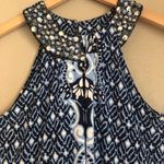 INC  Blue Rhinestone halter top Photo 2
