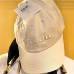 Coach NWT Off-White Cap with Embroidered Logo, Cream Color Photo 0