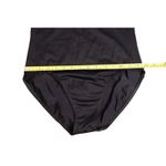 Black Athletic U Back One Piece Swimsuit‎ Moderate Coverage MEDIUM Minimalist Photo 5