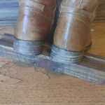 SELLA 9 Italian Tan Leather Western Riding Boots Photo 5