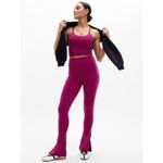 Athleta  L Elation Ultra High Rise Split Slim Flare Pant Large Regular Wildberry Photo 4