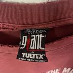 Vintage 1997 Tour Rage Against The Machine GIANT Band Tee Shirt Maroon Crop Raw Size L Photo 4