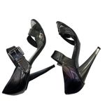 Giuseppe Zanotti Iridescent Peep Toe Sandals Women’s Size 36.5 Ankle Strap Heels Photo 2
