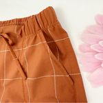 ALBION FIT Jetsetter Jogger Pants Ankle Zip Rust Windowpane Athletic Outdoor Photo 6