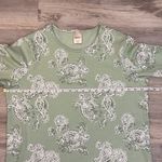 Blair Mint Green With Paisley Print Long Sleeve Round Neck Sweatshirt Size M Photo 7