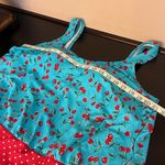 Catalina  cherry print colorblock one piece swimsuit size 2XL Photo 5