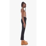 MOTHER Denim MOTHER The Rascal Ankle Fray Jeans Pitch Black Raw Hem Size 29 Photo 1