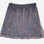 Loft Shimmer Paisley Tiered short Skirt size Large Photo 3