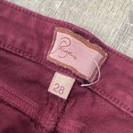Paige Y2K  Peg Skinny Slim Jeans Women’s 28 Burgundy Maroon Swiftie Academia Vamp Photo 8