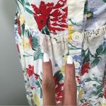 Urban Outfitters Positano Tropical Floral Button Front Midi Dress Large Vacation Photo 4