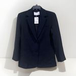 Oak + Fort Blazer Womens XS Oversized Fit Classic Wardrobe Essential Office Staple Photo 7