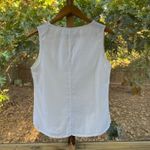Hot Cotton Women's White 100% Linen Sleeveless Top Size M Size M Photo 1
