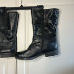 Naturalizer  Bridgette Leather Snakeskin Embossed Faux Fur Lined Moto Boot Photo 10