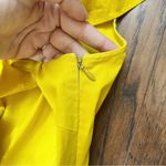 Kate Spade • Poplin Ruffle Tiered Dress mustard yellow gold cotton maxi midi Photo 7