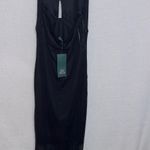 Wild Fable NWT Black Swiss Dot Midd Halter Dress Photo 3