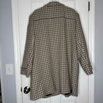 Women’s Checkered Car Coat On 34th Macy’s size XXL Tan Cream Brown Black Photo 12