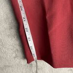 ZARA  High Waist Pleated Trousers Women’s M Maroon Red Belted Quiet Luxury Chic Photo 6