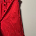 Everlane  The Easy Button-Front Red A-Line Skirt, Size M Photo 9
