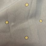 American Apparel Chiffon by Gray with Yellow Polka Dot Flare Mini Skirt XS*flaw* Photo 9